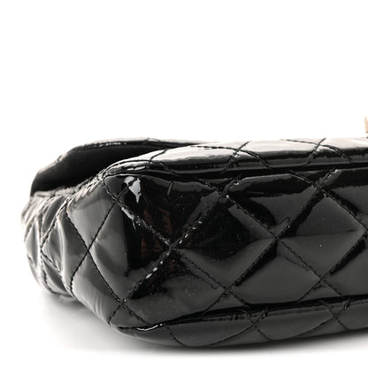 Chanel Patent Quilted Medium Single Flap Black 9 of 10