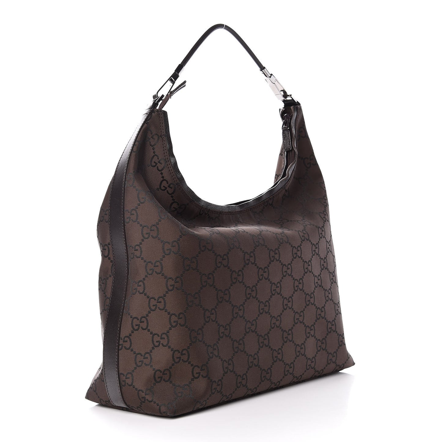 Nylon Monogram Hobo Dark Brown