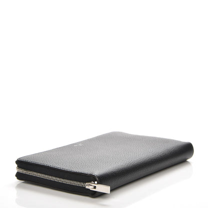 Celine Calfskin Large Zip Around Multifunction Wallet Black Citron 4 of 9