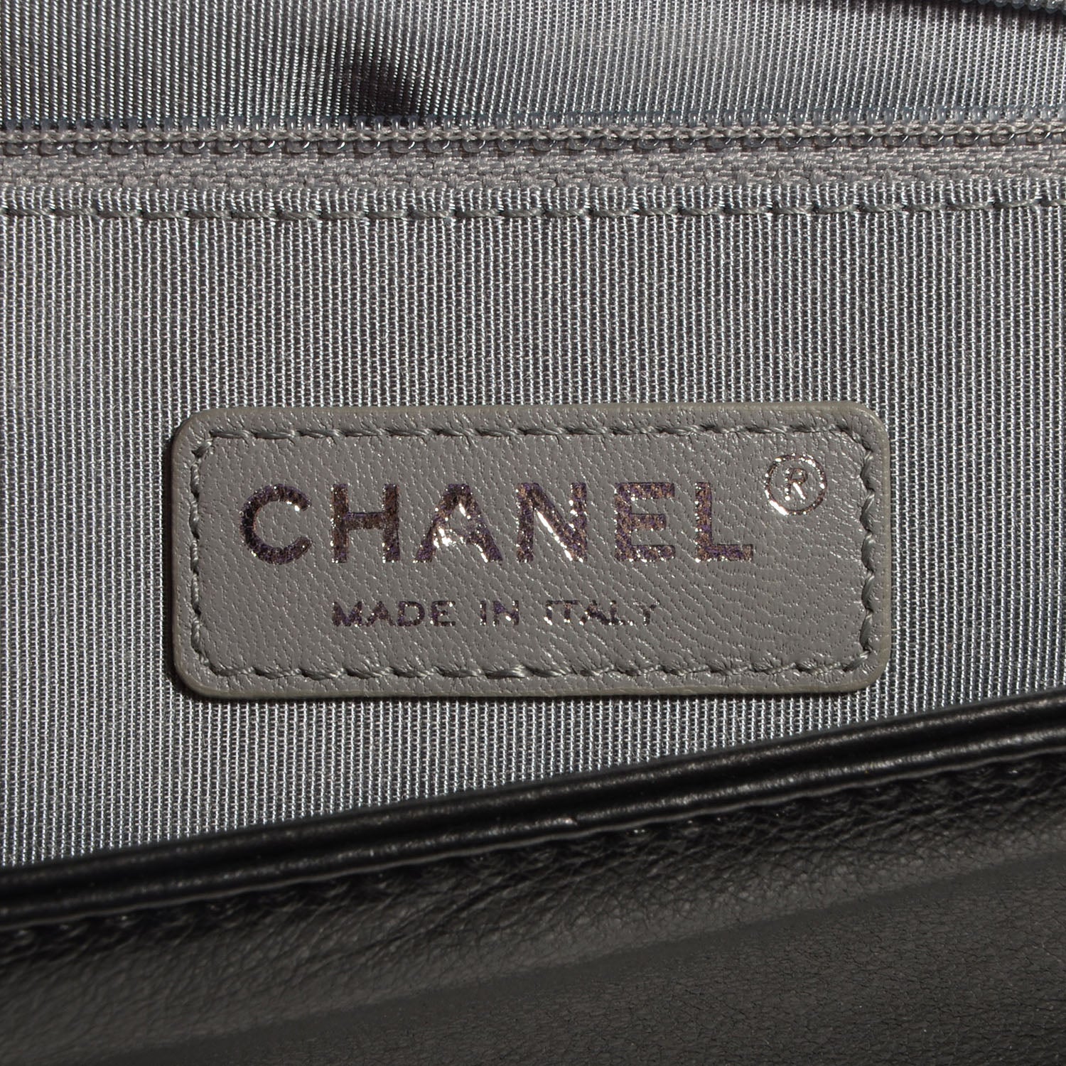 Chanel Metallic Calfskin Large Boy Flap Black 7 of 9