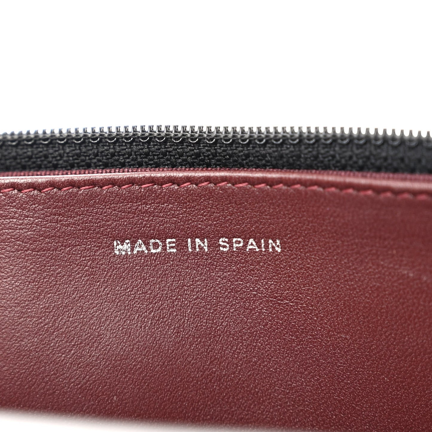 Lambskin Quilted Wallet On Chain WOC Black