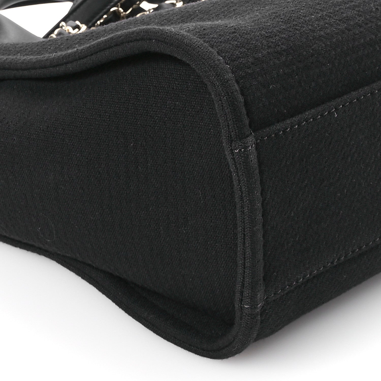 Chanel Mixed Fibers Small Deauville Tote Black 9 of 10