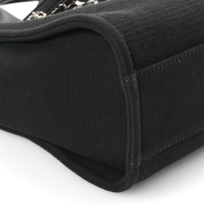Chanel Mixed Fibers Small Deauville Tote Black 9 of 10