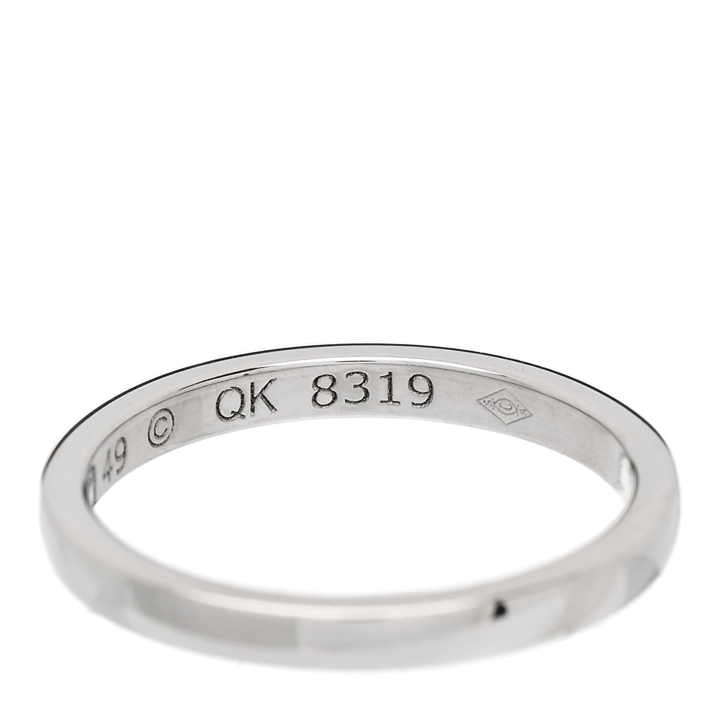 Platinum 2mm Ballerine Wedding Band Ring 49 5