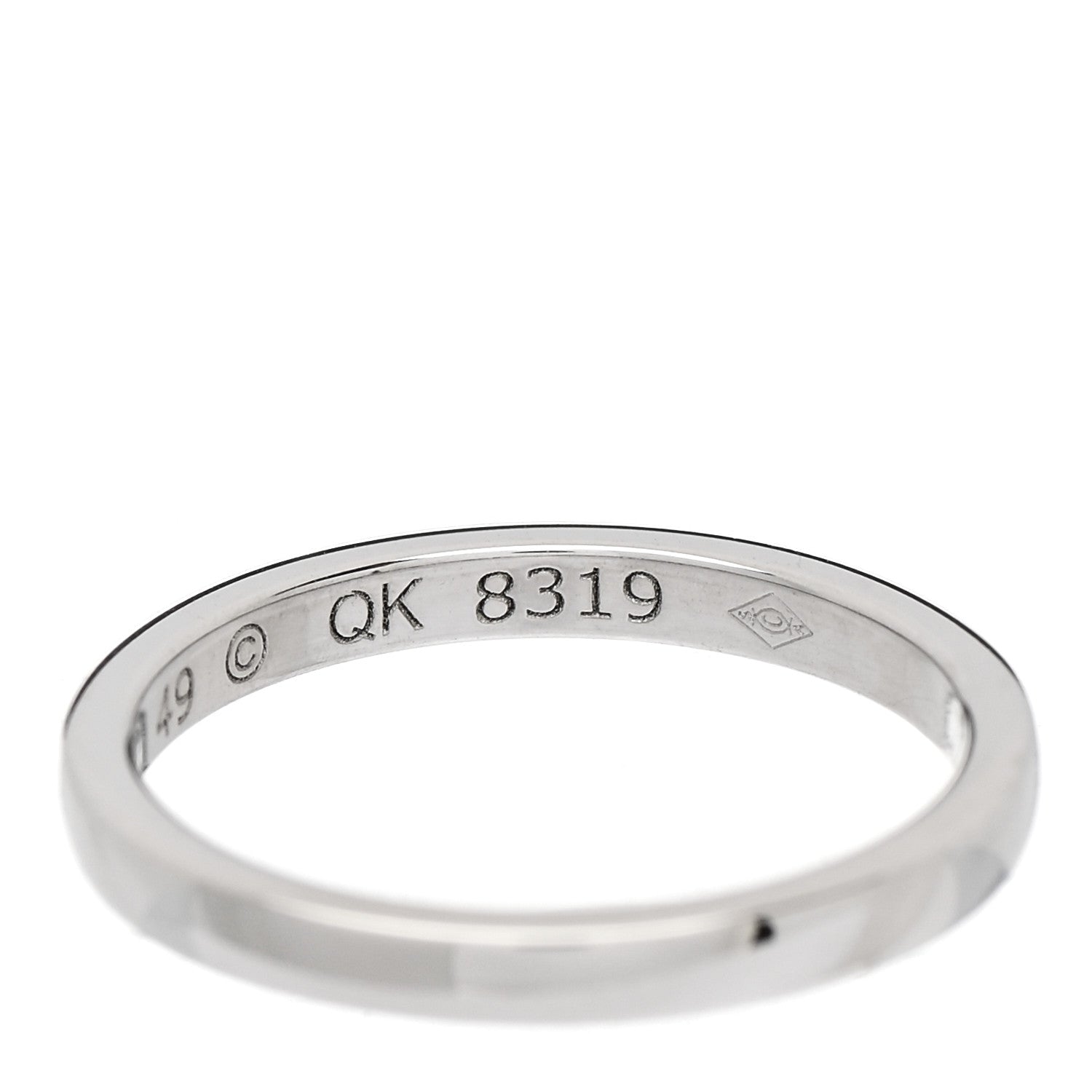 Cartier Platinum 2mm Ballerine Wedding Band Ring 49 5 6 of 7