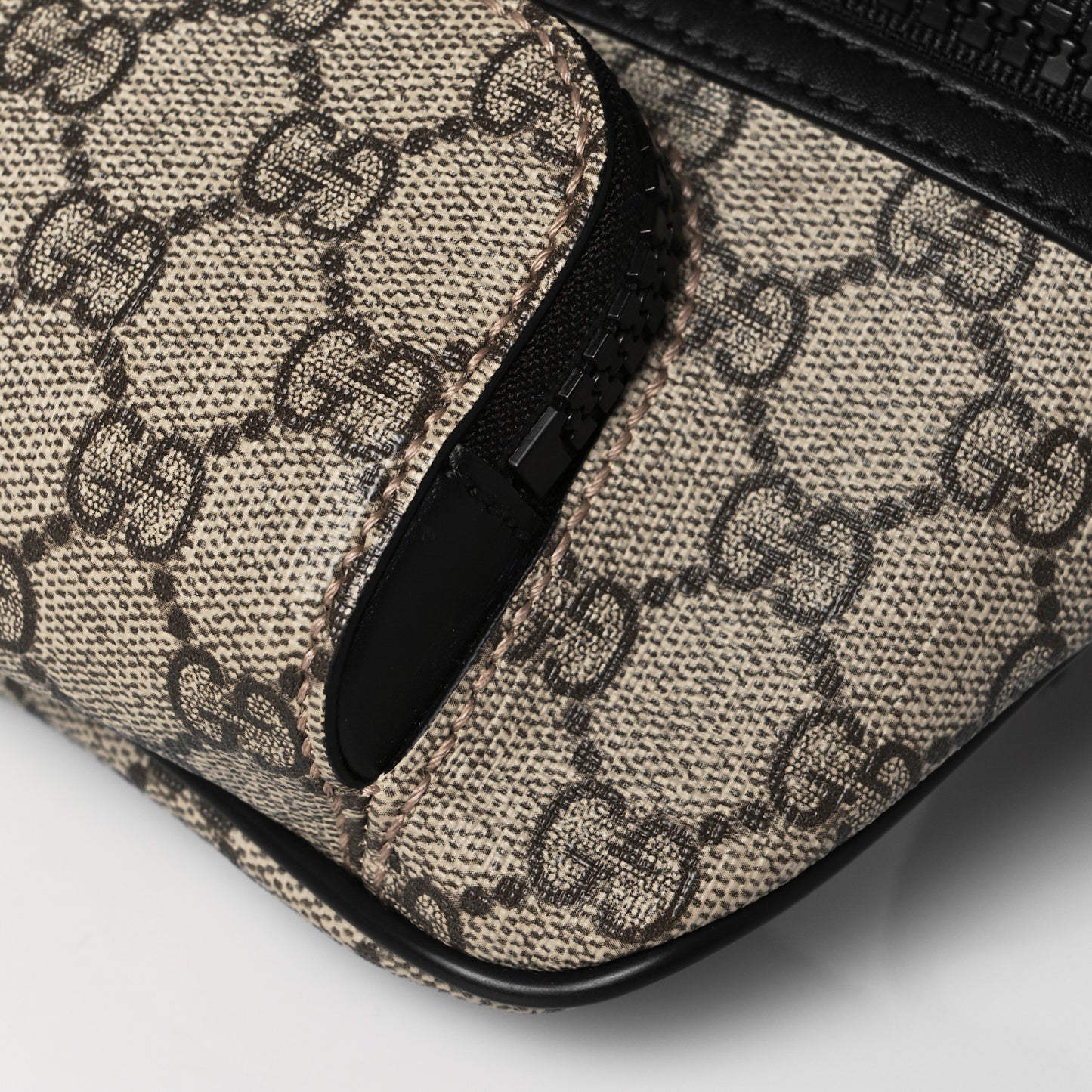 GG Supreme Monogram Belt Bag Black