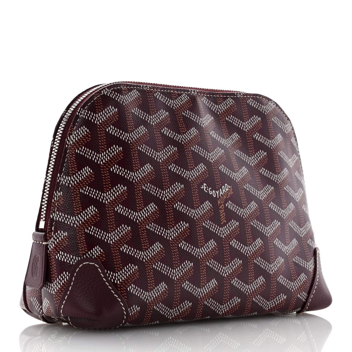 Goyard Goyardine Vendome Toiletry Pouch Burgundy 3 of 7