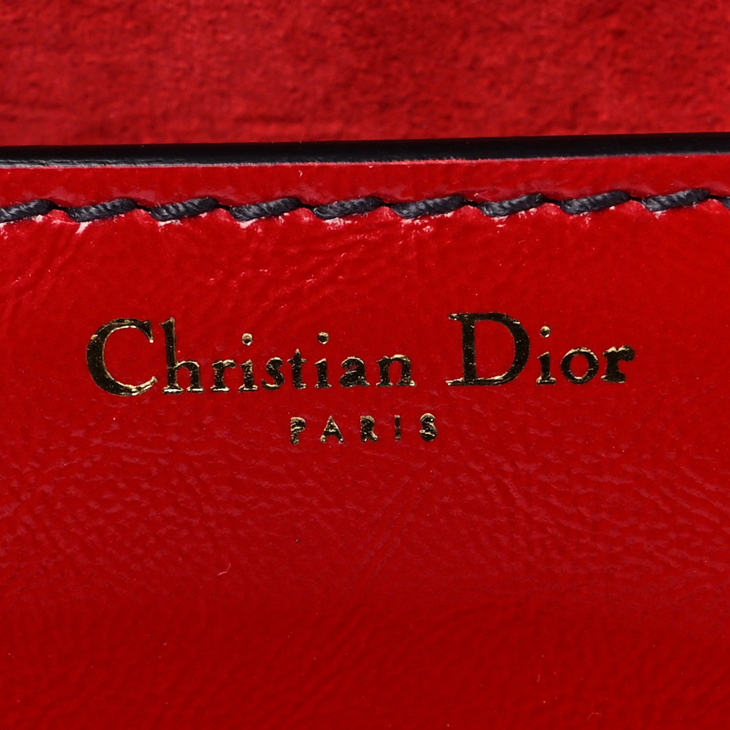 Calfskin Mini J'Adior Chain Flap Bag Spicy Red