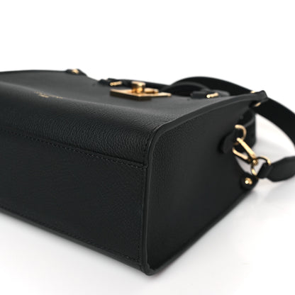 Louis Vuitton Calfskin Lock & Go Tote Black 8 of 9