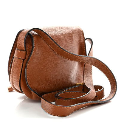 Chloe Grained Calfskin Small Marcie Saddle Bag Tan 3 of 12
