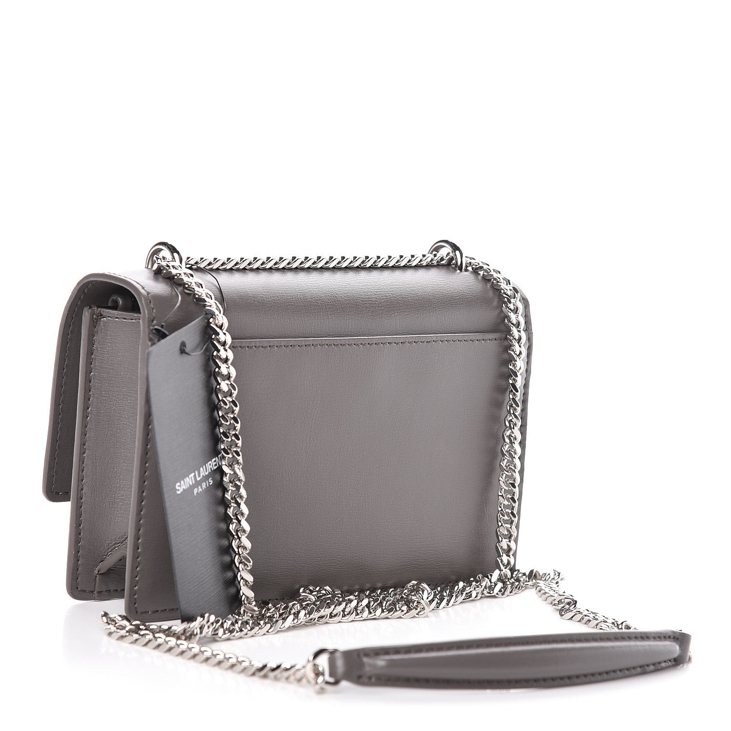 Saint Laurent Calfskin Monogram Sunset Chain Wallet Earth 3 of 9