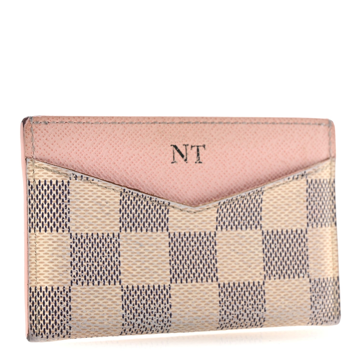 Louis Vuitton Damier Azur Daily Card Holder Rose Ballerine 3 of 13