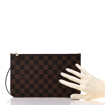 Louis Vuitton Damier Ebene Neverfull MM GM Pochette 2 of 7