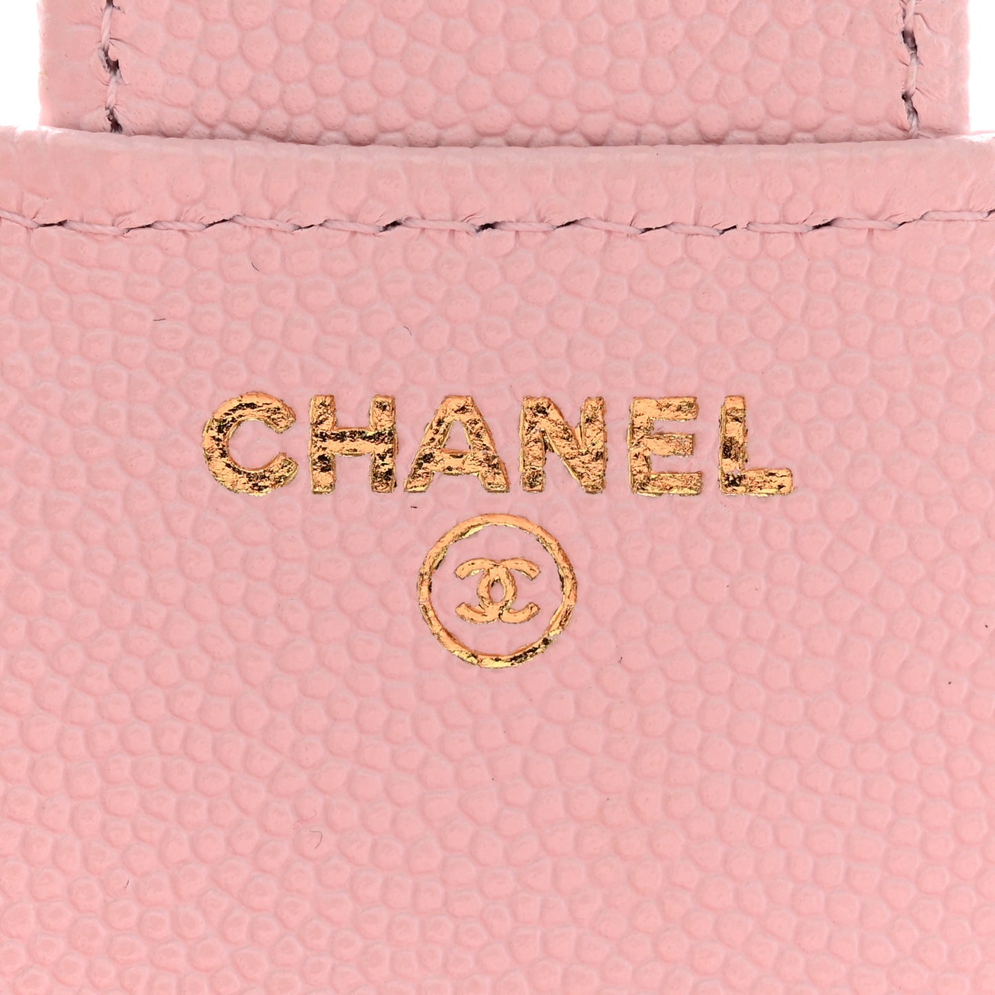 Caviar Quilted Compact Flap Wallet Light Pink