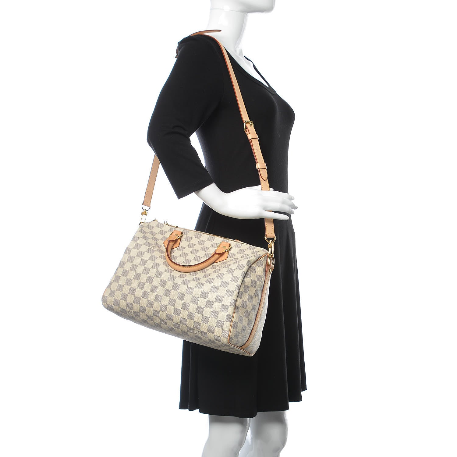 Louis Vuitton Damier Azur Speedy Bandouliere 30 2 of 6
