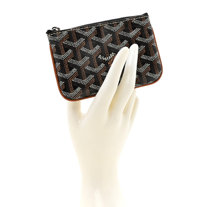 Goyard Goyardine Nano Senat Key Pouch Black Gold 2 of 8