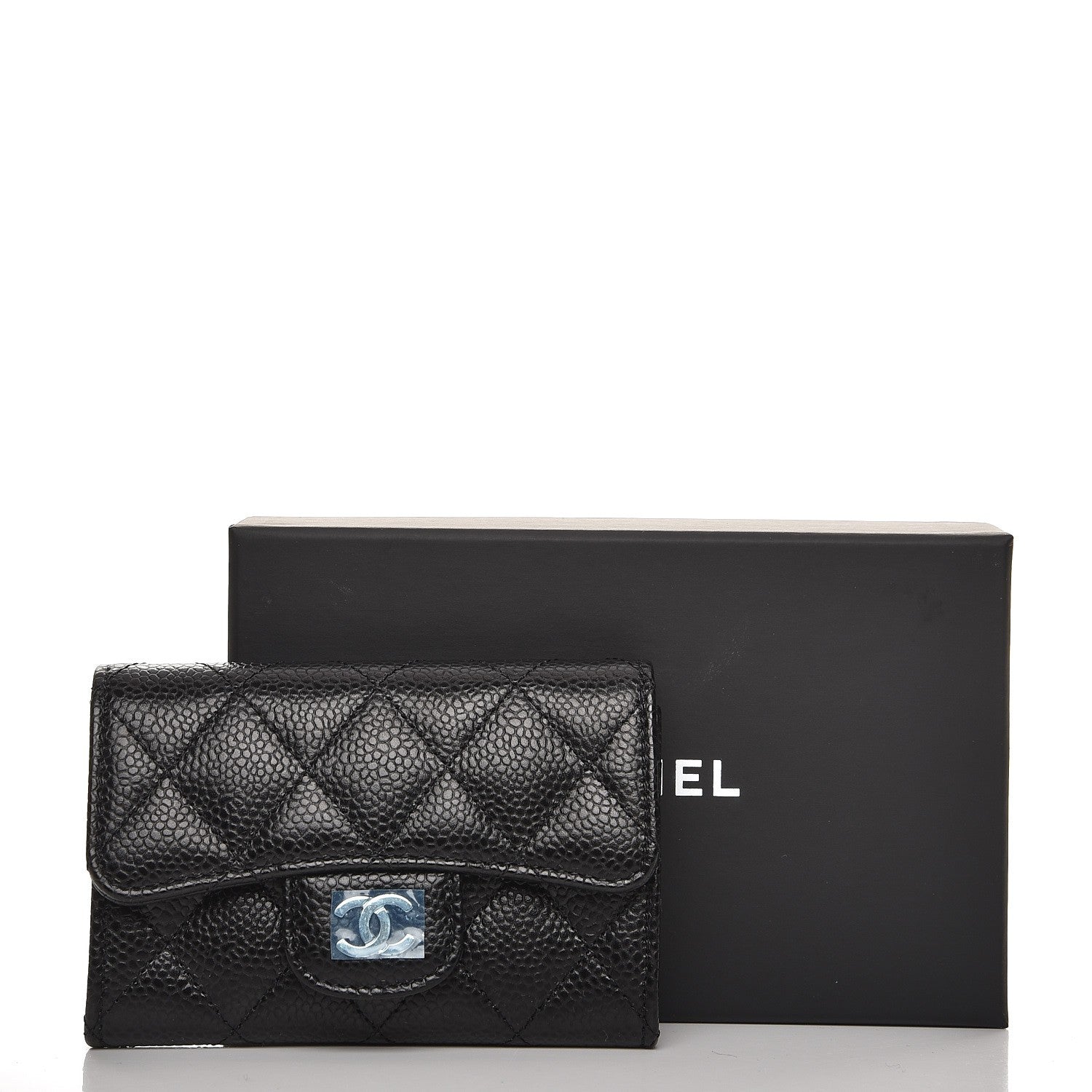 Chanel Caviar Quilted Flap Card Holder Black 9 of 9