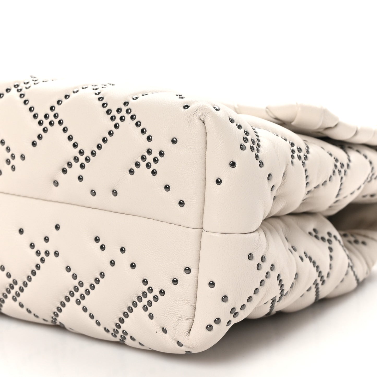 Nappa Intrecciato Microstuds Small Olimpia Shoulder Bag Plaster