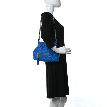 Marc Jacobs Calfskin Quilted Little Stam Bright Blue 2 of 8