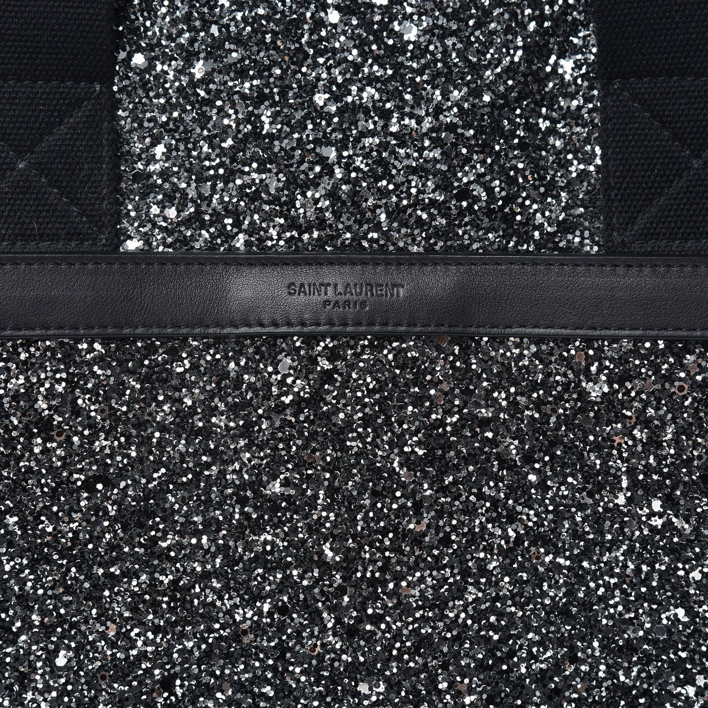 Glitter Canvas City Gym Duffle Bag Black