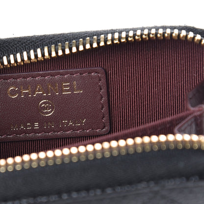 Chanel Caviar Quilted Zip Coin Purse Black 6 of 8