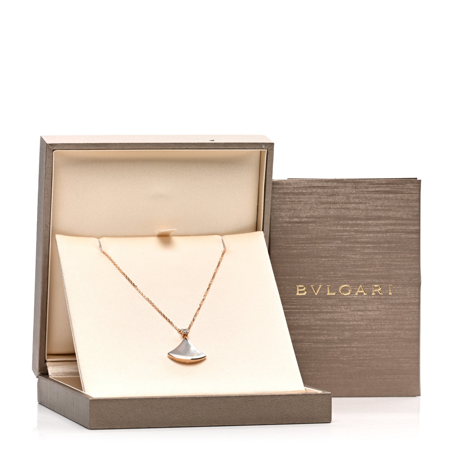 18K Rose Gold Diamond Mother of Pearl Divas' Dream Pendant