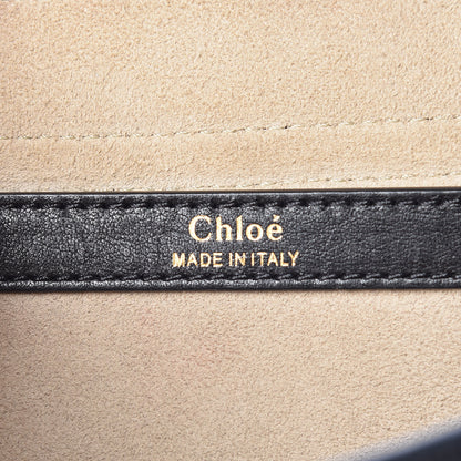 Chloe Calfskin Braided Medium Hudson Shoulder Bag Black 6 of 9