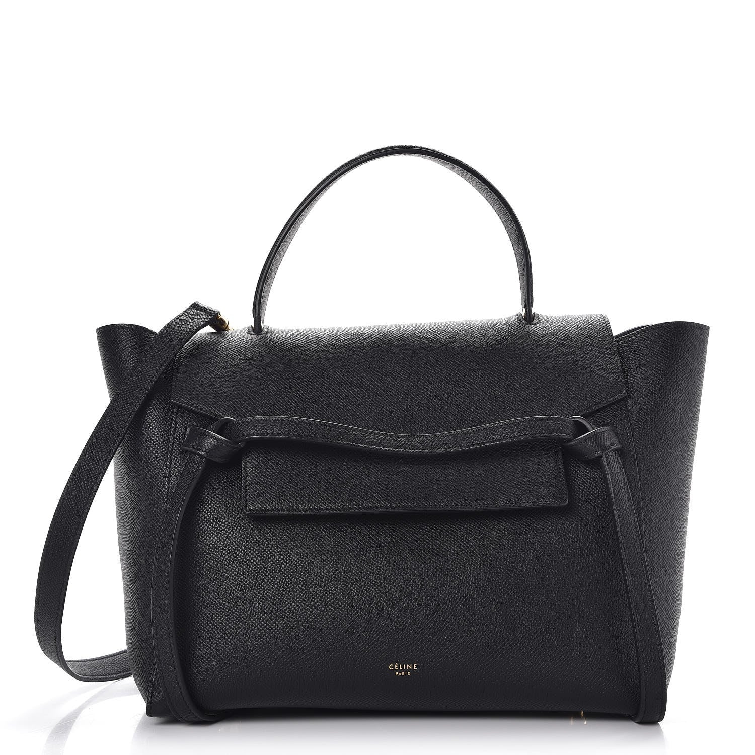 Celine Grained Calfskin Mini Belt Bag Black 1 of 10