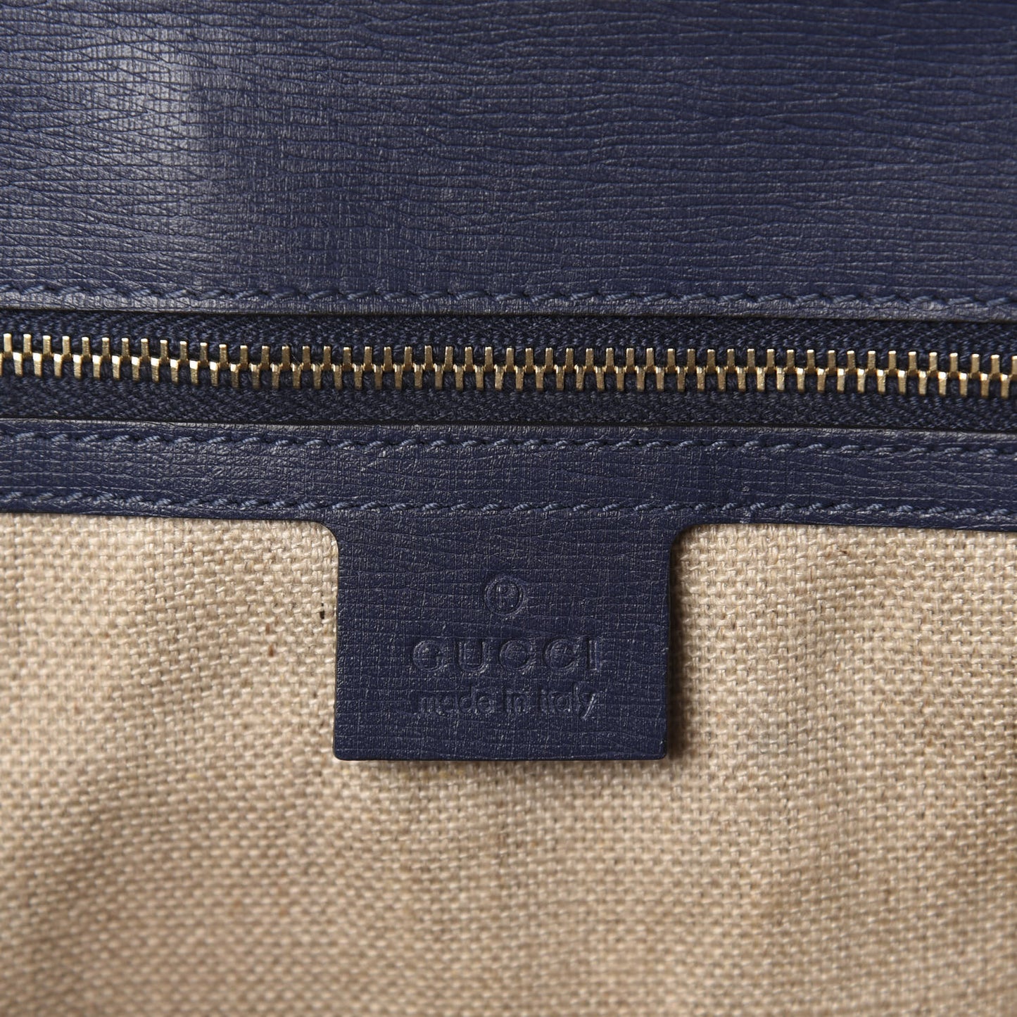 Calfskin Bamboo Bullet Top Handle Bag Uniform Blue