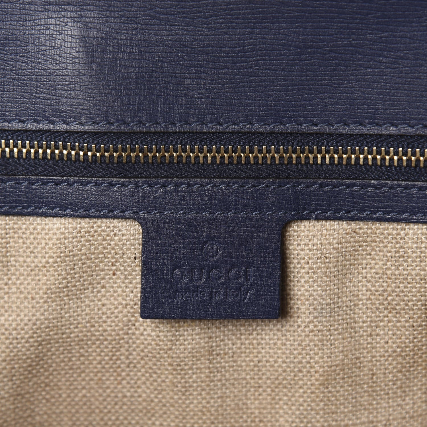Gucci Calfskin Bamboo Bullet Top Handle Bag Uniform Blue 10 of 12
