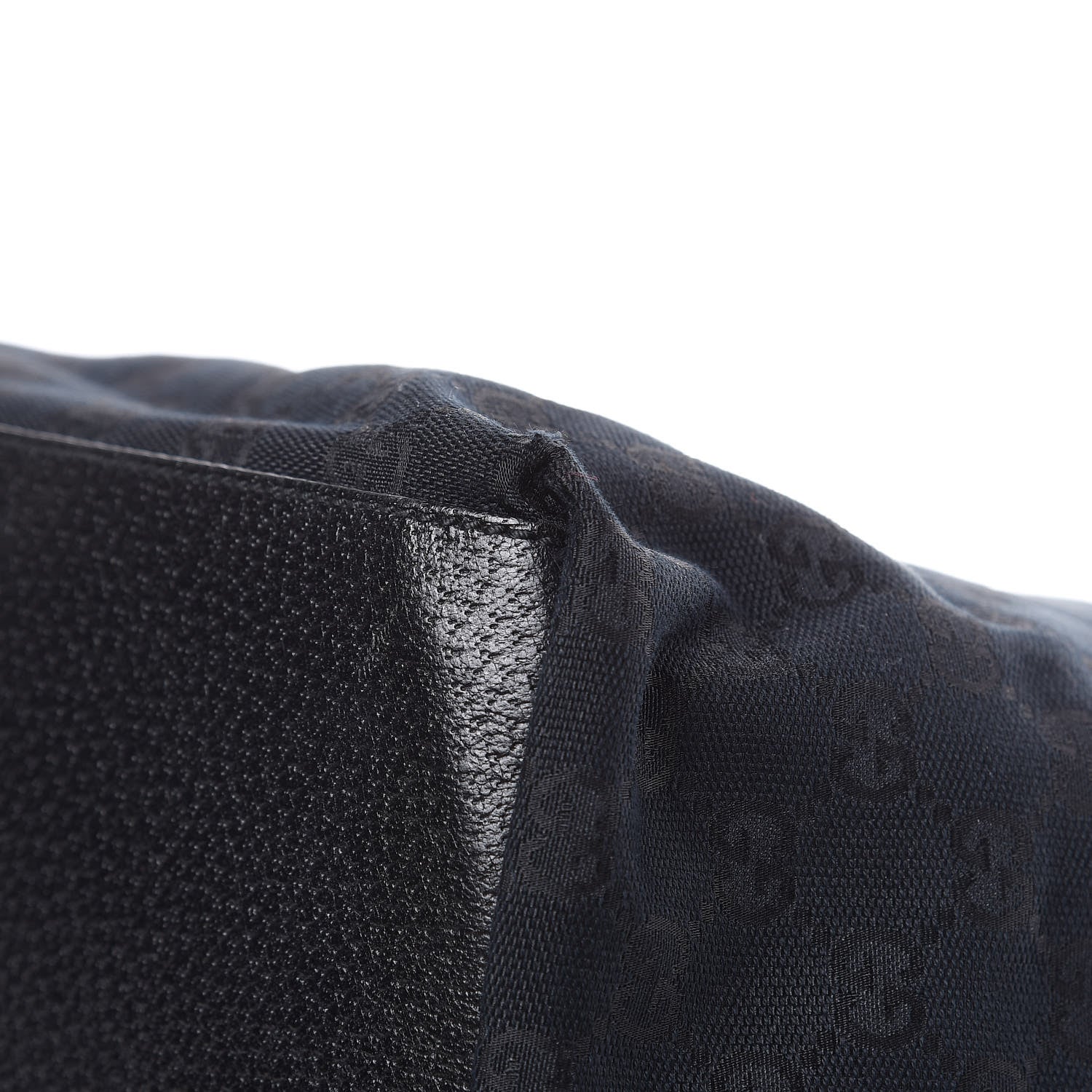Gucci GG Monogram Large Web Handle Bucket Tote Black 12 of 12