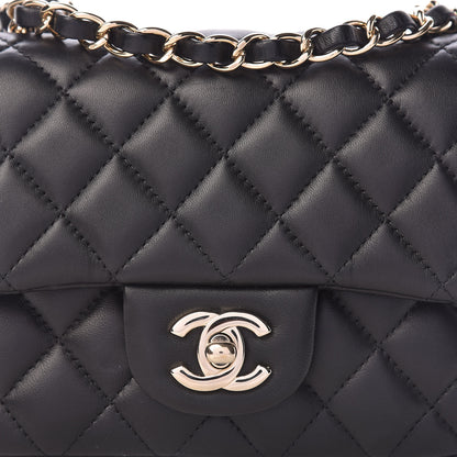 Chanel Lambskin Quilted Mini Square Flap Black 8 of 11