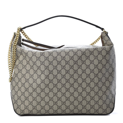 Gucci GG Supreme Monogram Large Linea A Hobo Light Brown 1 of 10