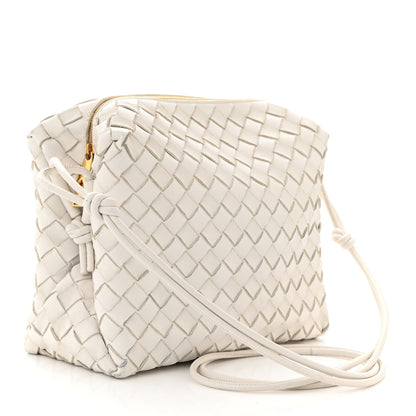 Bottega Veneta Nappa Intrecciato Small Loop Camera Bag Chalk 3 of 12