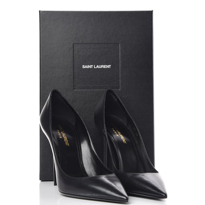 Saint Laurent Calfskin Zoe 105 Pumps 39 Black 8 of 8