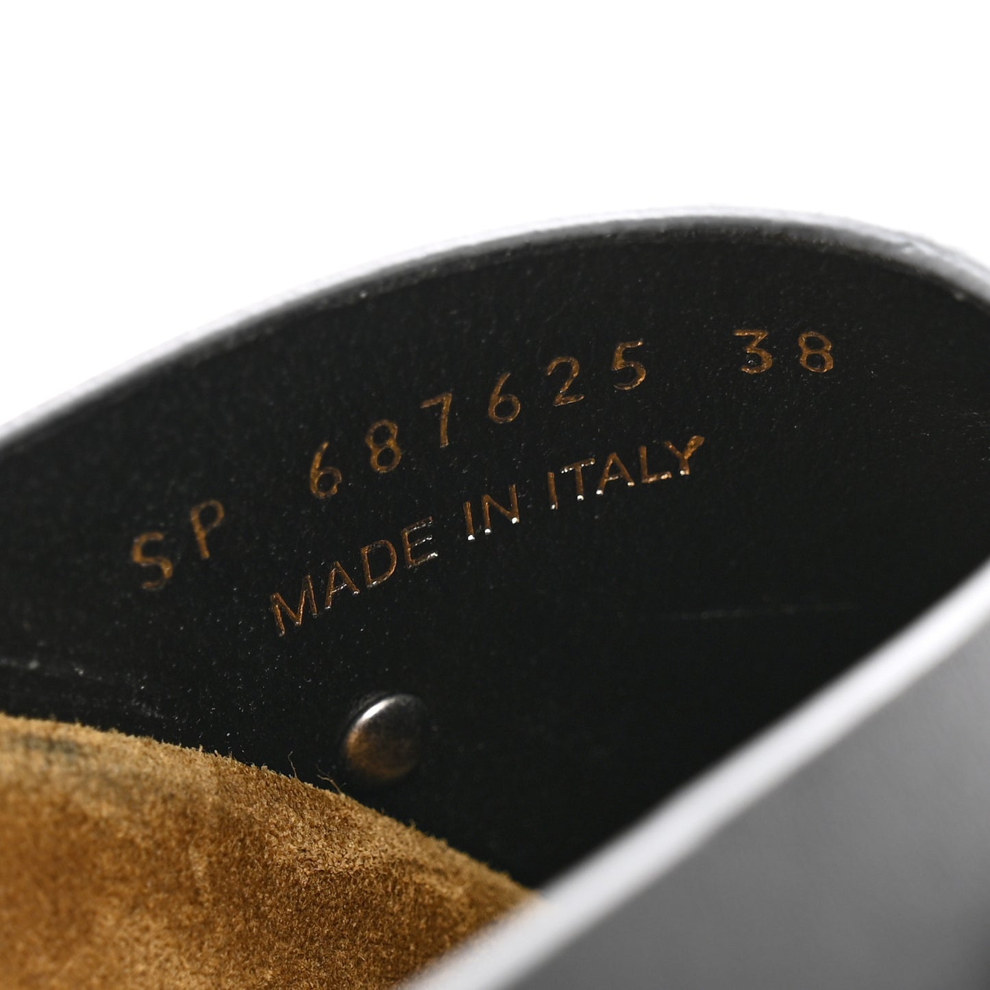 Calfskin Buckle Jimmy Clog 38 Black
