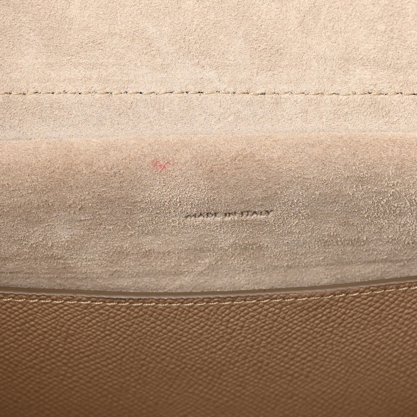 Grained Calfskin Micro Belt Bag Light Taupe