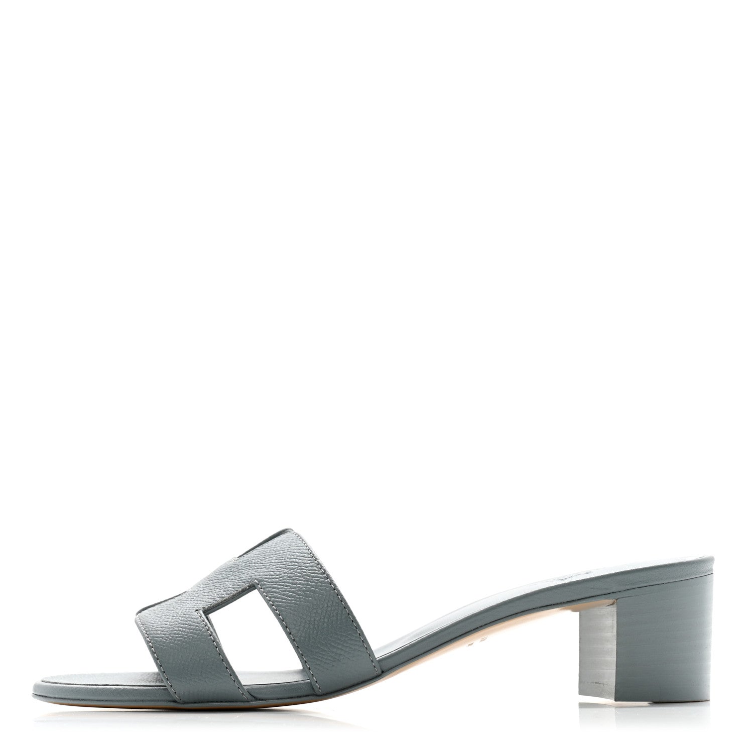 Hermes Epsom Oasis Sandals 37.5 Gris Antarctique 1 of 11