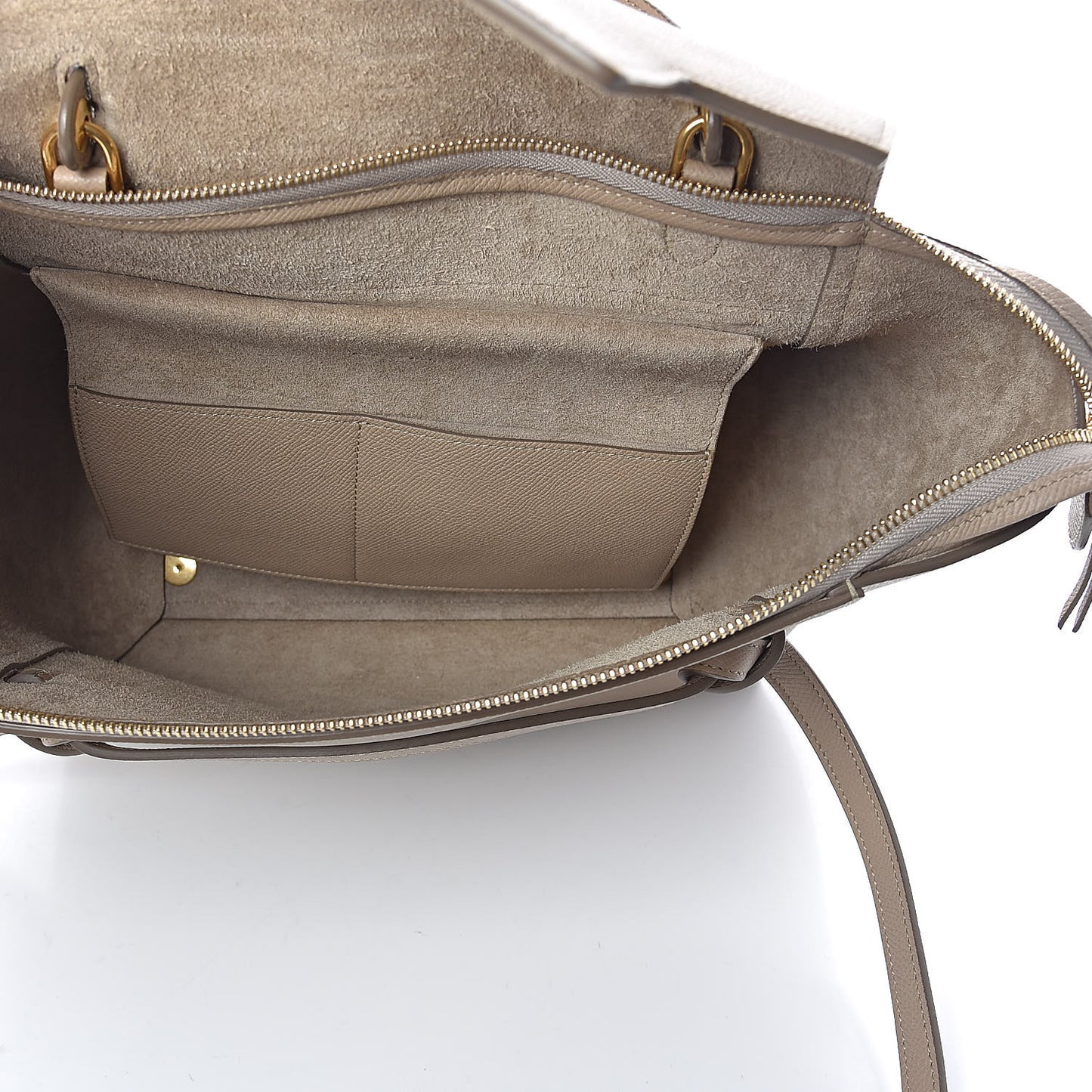 Grained Calfskin Mini Belt Bag Light Taupe