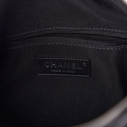 Chanel Calfskin Chain 20s Signature Hobo Black 6 of 11