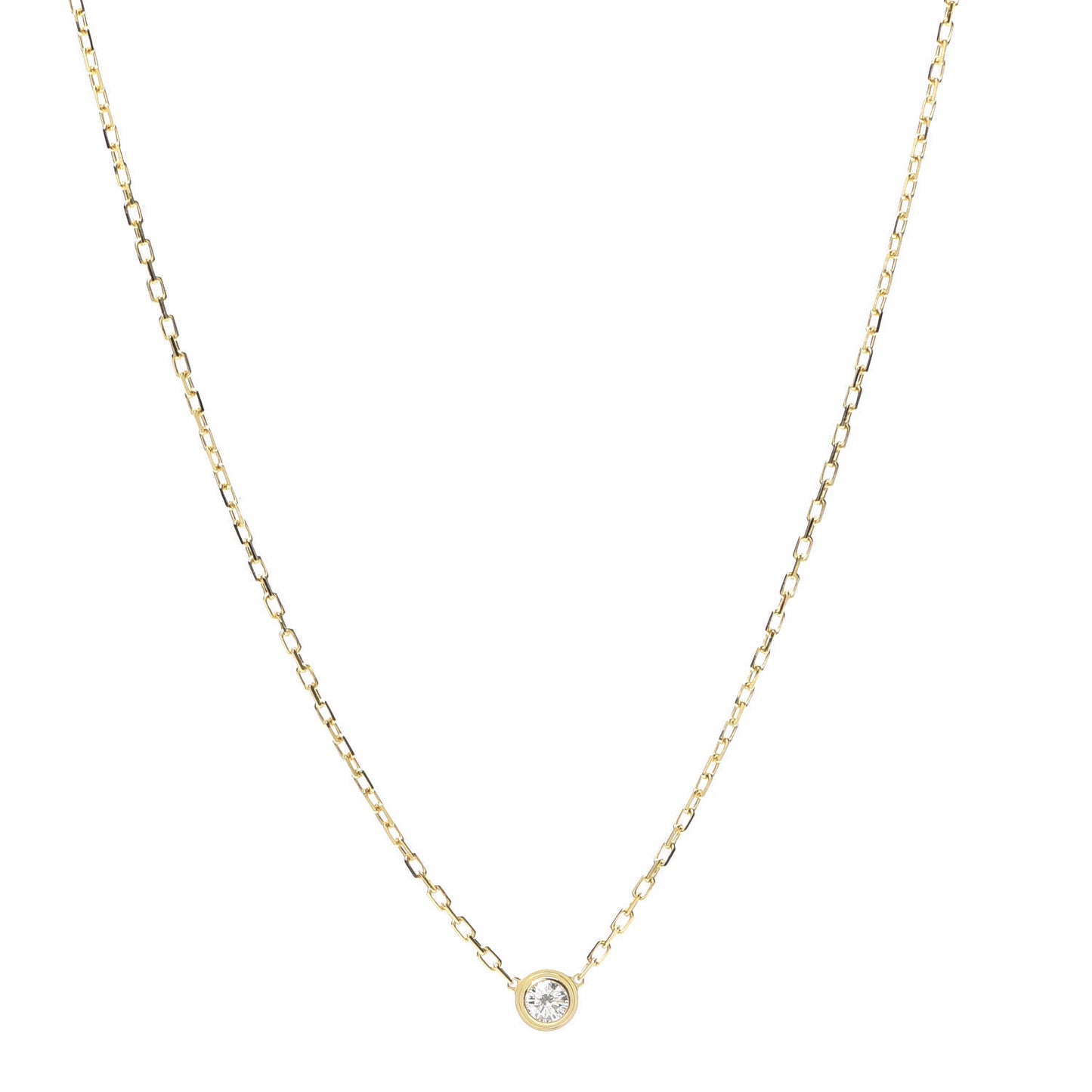 18K Yellow Gold Diamond SM D'Amour Pendant Necklace