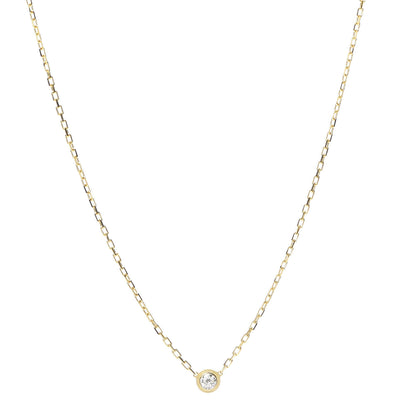 Cartier 18K Yellow Gold Diamond SM D'Amour Pendant Necklace 1 of 6