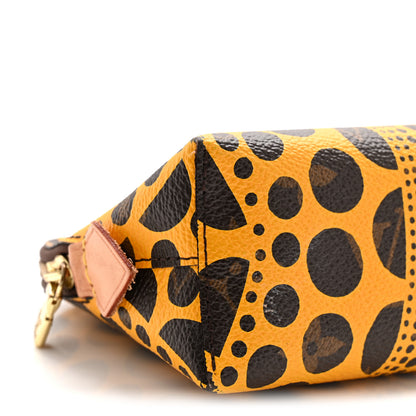 Louis Vuitton Monogram Kusama Pumpkin Dots Cosmetic Pouch Yellow 7 of 10