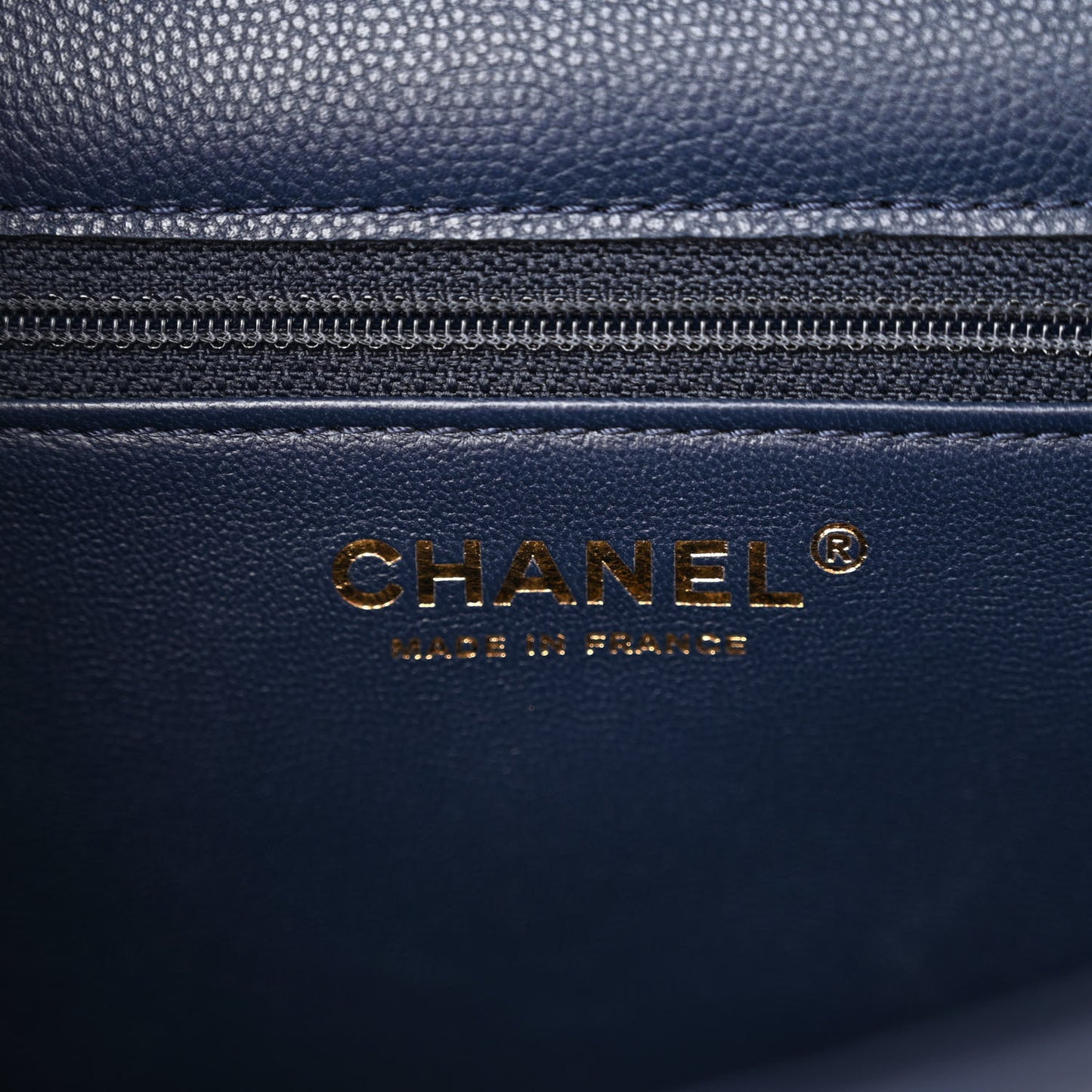 Caviar Quilted Medium Sweet Classic Flap Navy Blue