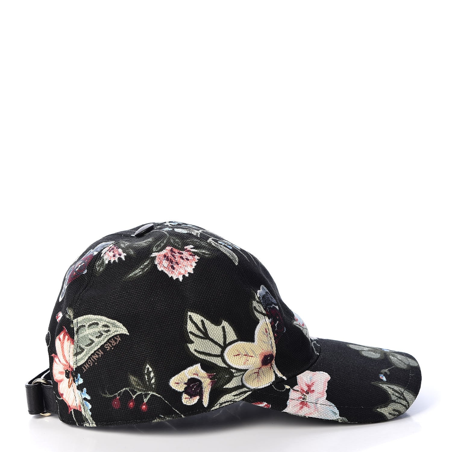 Gucci Canvas Flora Knight Baseball Hat S Black 3 of 7