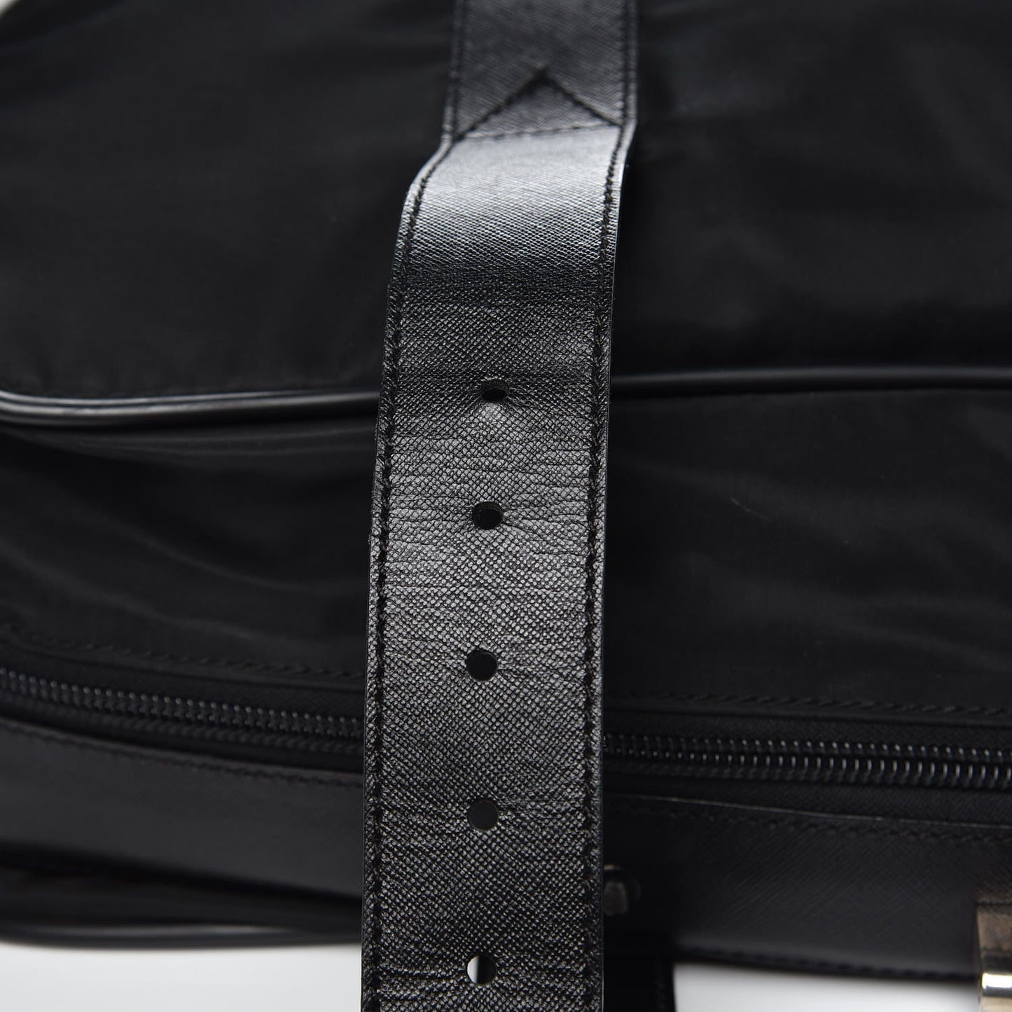 Tessuto Nylon Saffiano Luggage Black