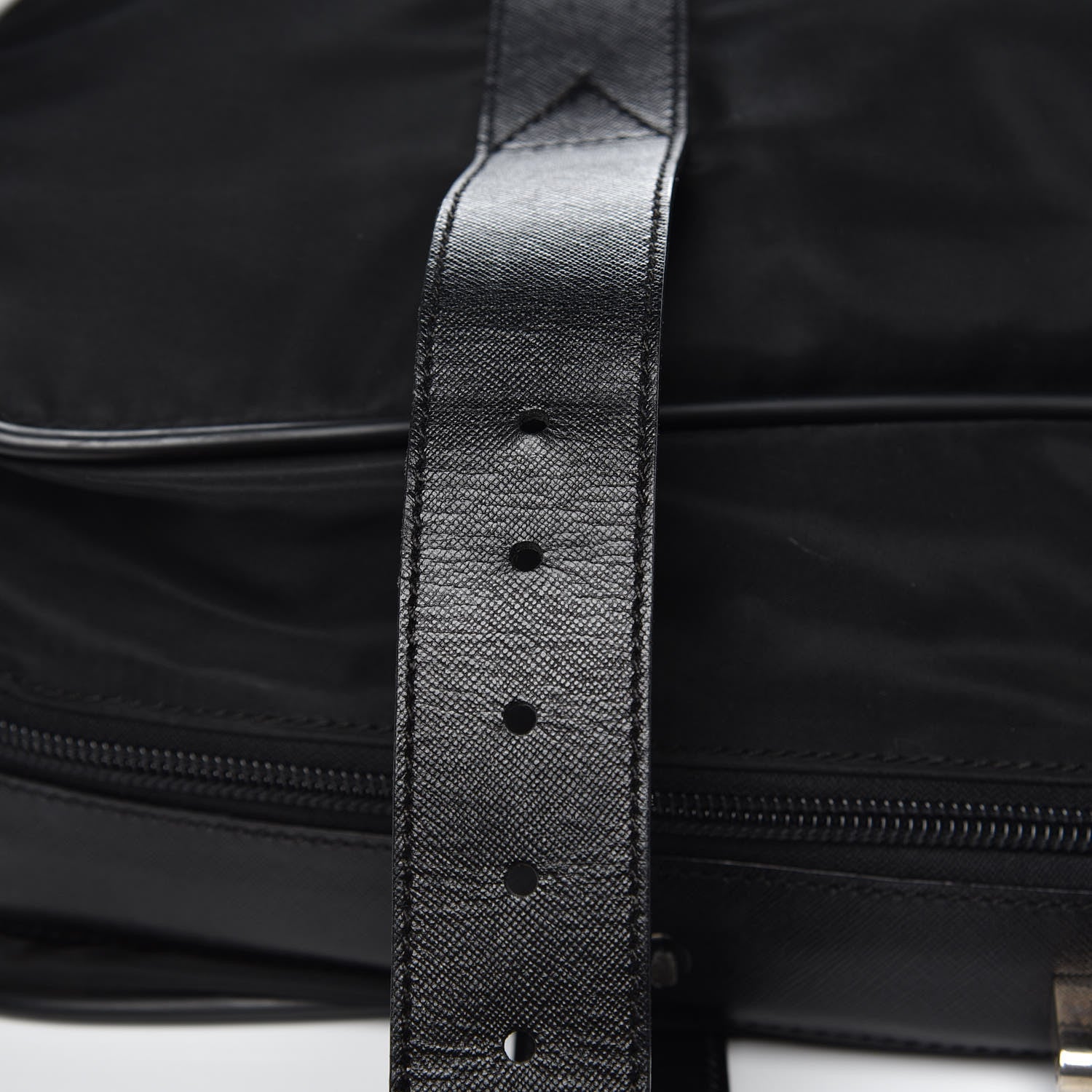Prada Tessuto Nylon Saffiano Luggage Black 8 of 19