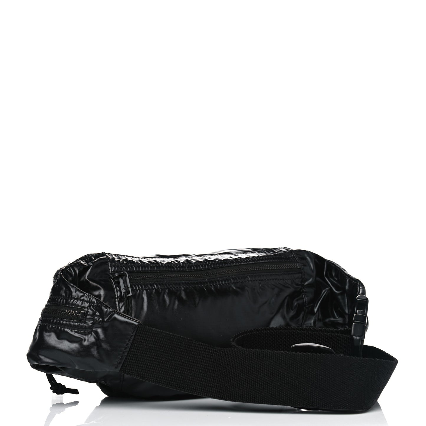 Nylon Logo Ripstop Body Belt Bag Black