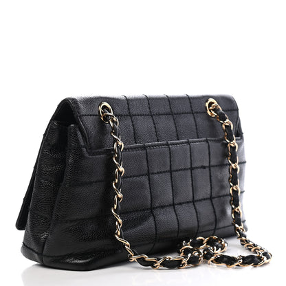 Chanel Caviar Square Stitched Small Flap Black 2 of 7