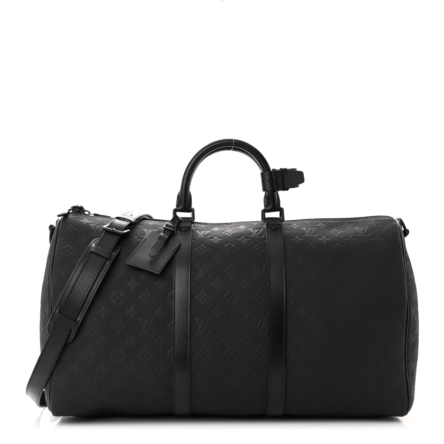 Louis Vuitton Taurillon Monogram Keepall Bandouliere 50 Black 1 of 9